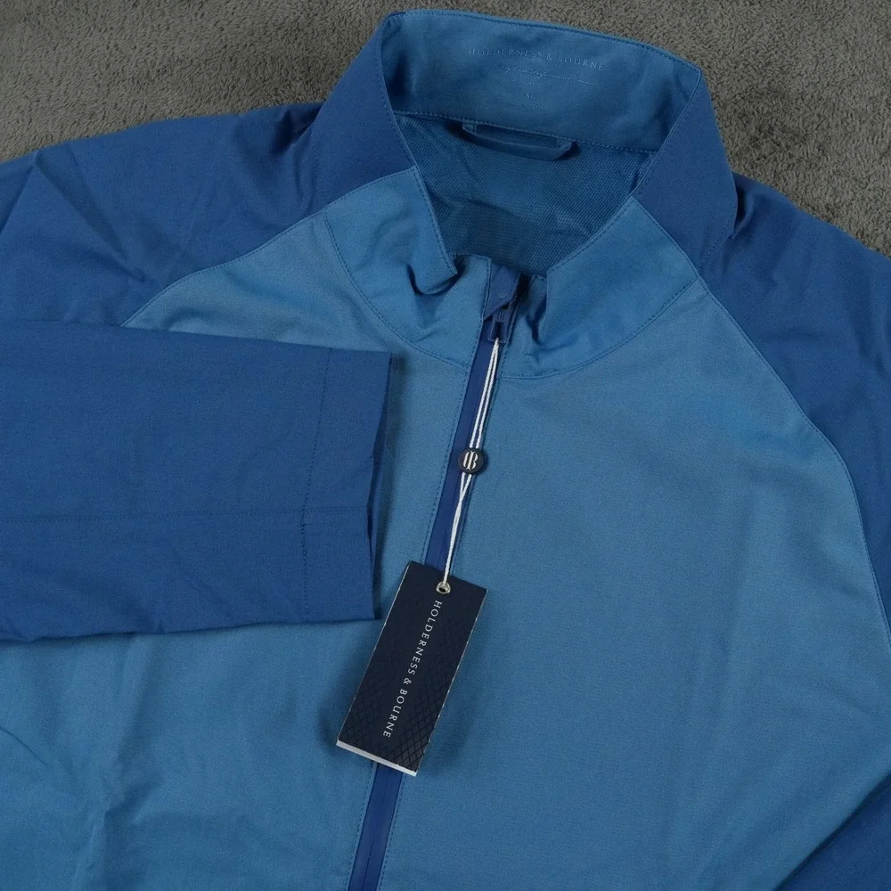 Holderness & Bourne Men's The Hyde Performance Jacket Blue‎ Tailored Fit XL